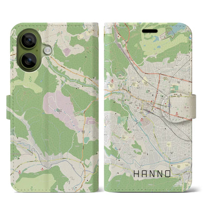 【飯能（埼玉県）】地図柄iPhoneケース（手帳タイプ）