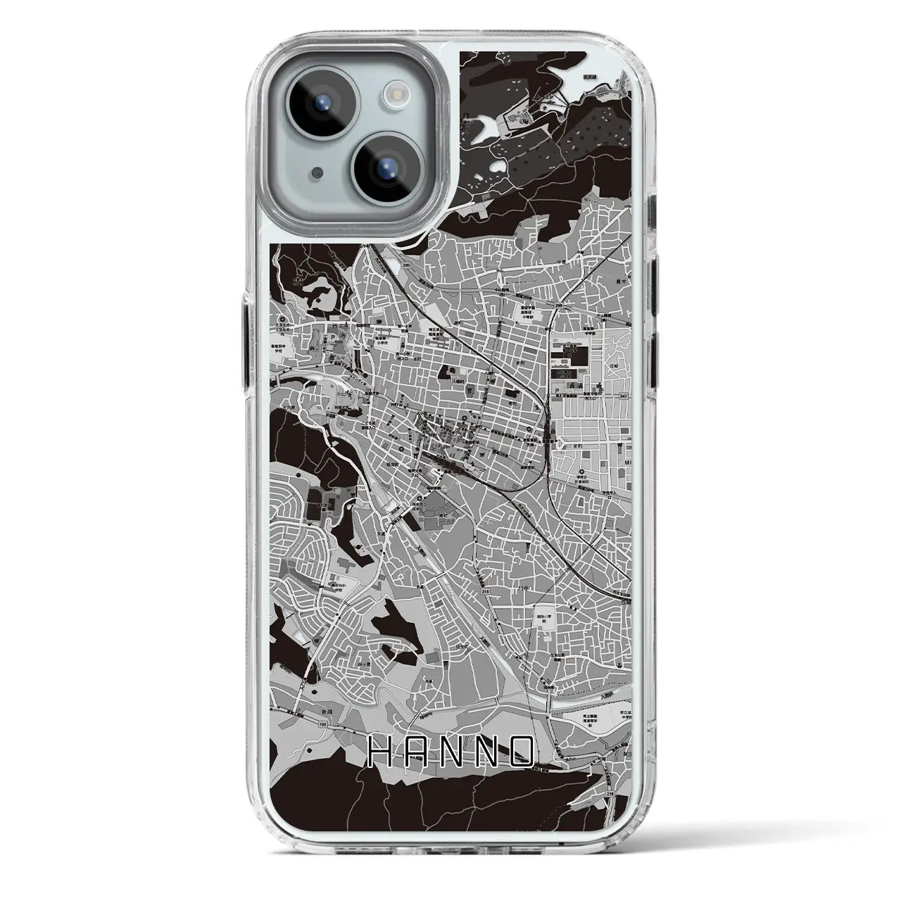 【飯能（埼玉県）】地図柄iPhoneケース（MagSafeタイプ）