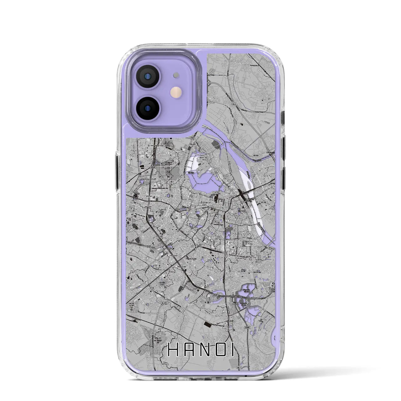 【ハノイ（ベトナム）】地図柄iPhoneケース（MagSafeタイプ）