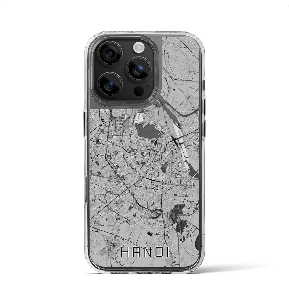 【ハノイ（ベトナム）】地図柄iPhoneケース（MagSafeタイプ）