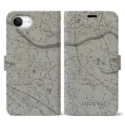 【羽生（埼玉県）】地図柄iPhoneケース（手帳タイプ）