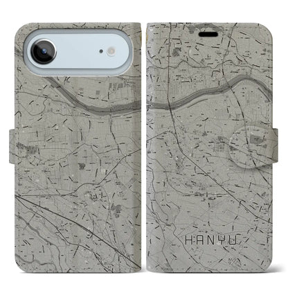 【羽生（埼玉県）】地図柄iPhoneケース（手帳タイプ）