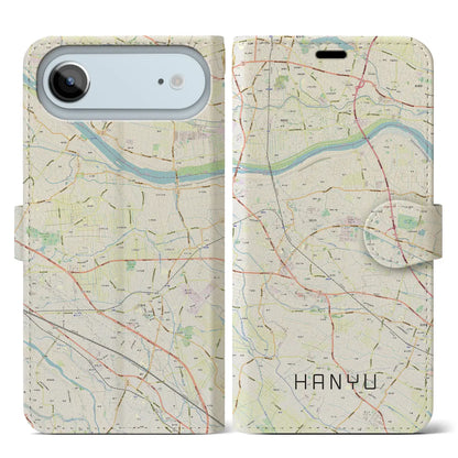 【羽生（埼玉県）】地図柄iPhoneケース（手帳タイプ）