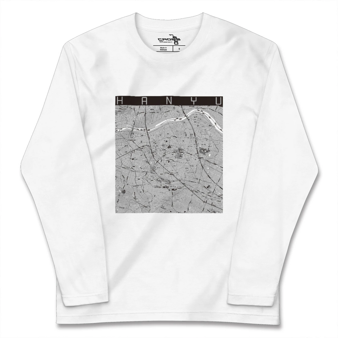【羽生(埼玉県)】地図柄ロングスリーブTシャツ