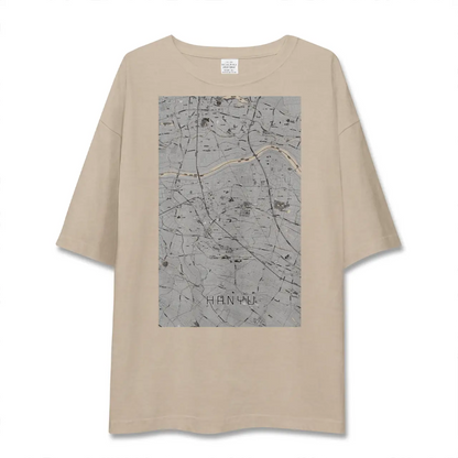 【羽生（埼玉県）】地図柄ビッグシルエットTシャツ