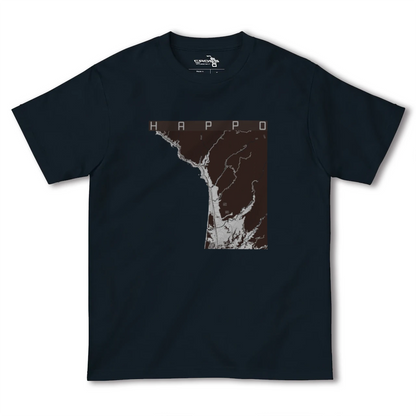 【八峰（秋田県）】地図柄ヘビーウェイトTシャツ
