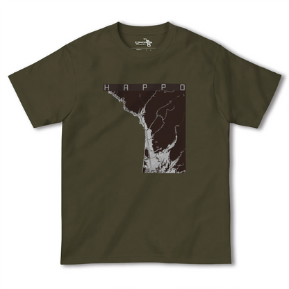 【八峰（秋田県）】地図柄ヘビーウェイトTシャツ
