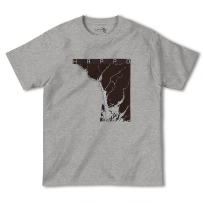 【八峰（秋田県）】地図柄ヘビーウェイトTシャツ