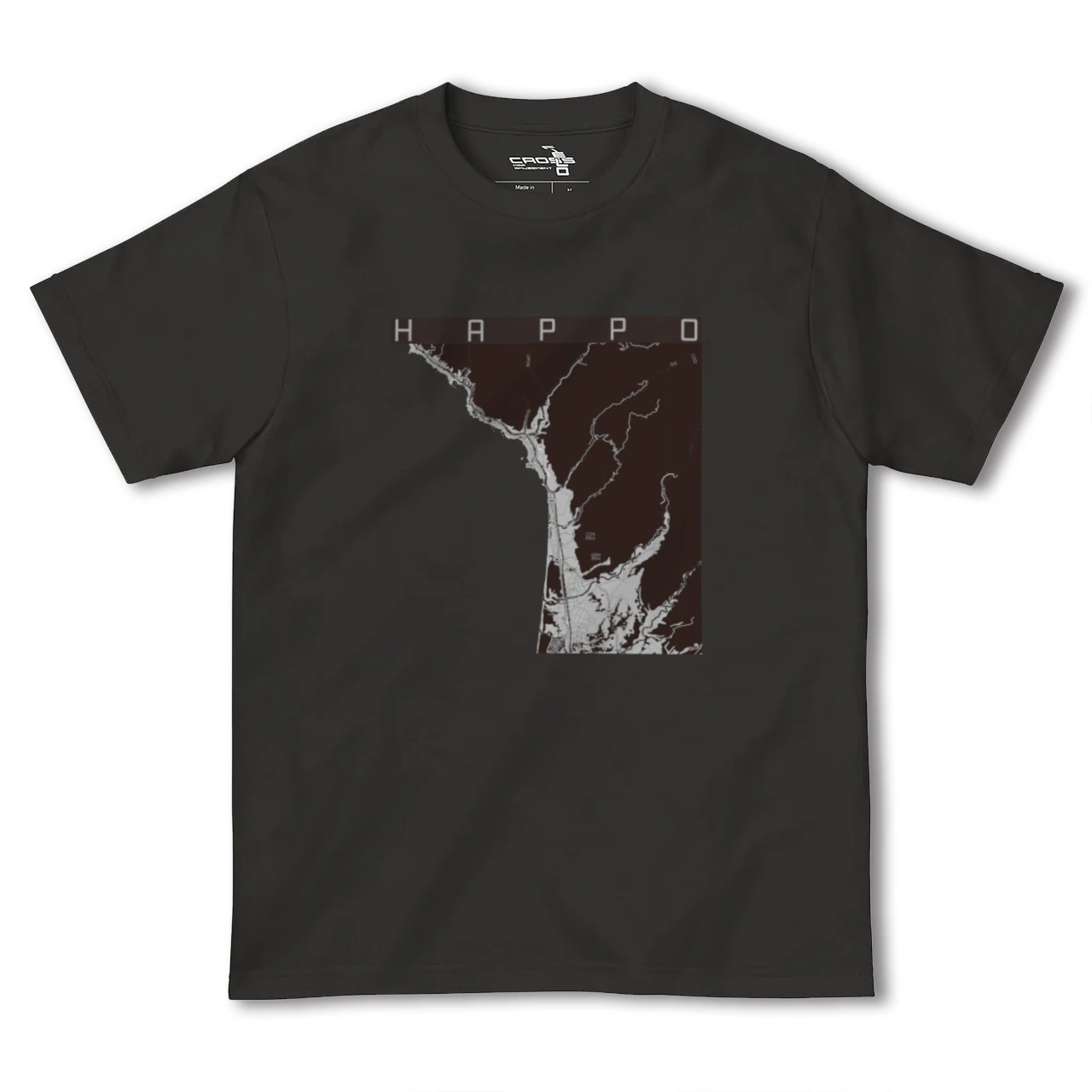 【八峰（秋田県）】地図柄ヘビーウェイトTシャツ
