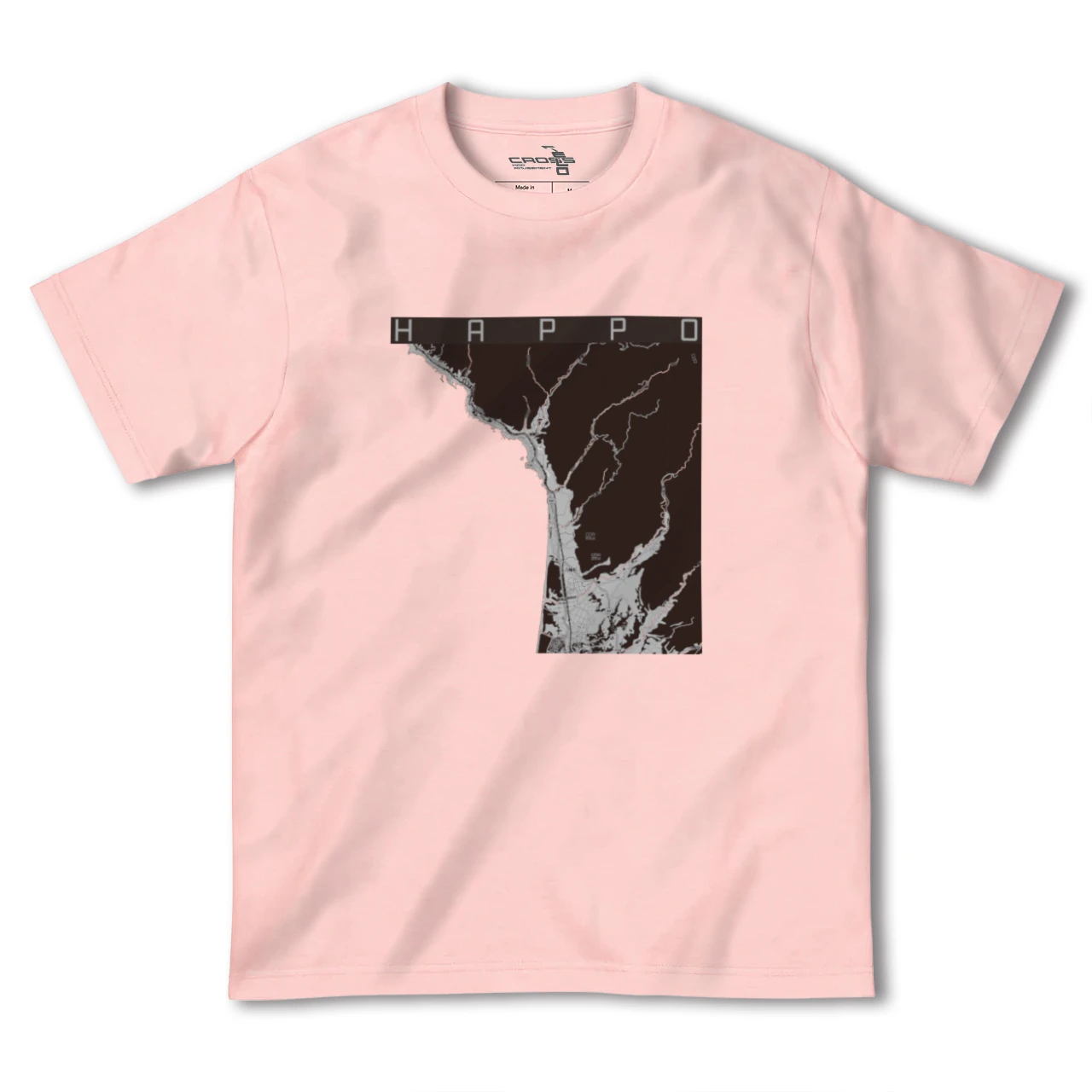 【八峰（秋田県）】地図柄ヘビーウェイトTシャツ