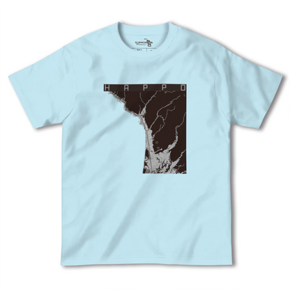 【八峰（秋田県）】地図柄ヘビーウェイトTシャツ