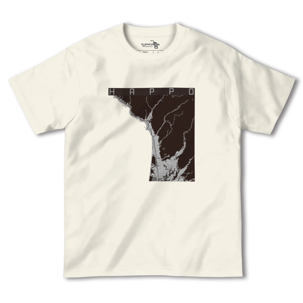 【八峰（秋田県）】地図柄ヘビーウェイトTシャツ
