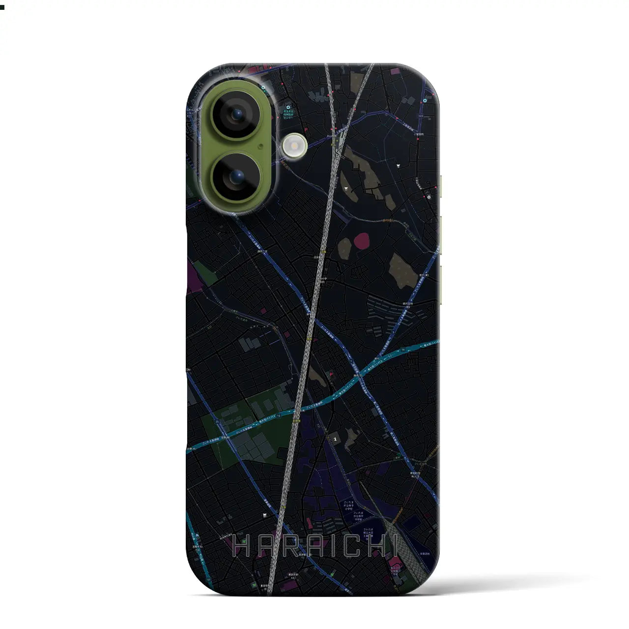 【原市（埼玉県）】地図柄iPhoneケース（バックカバータイプ）