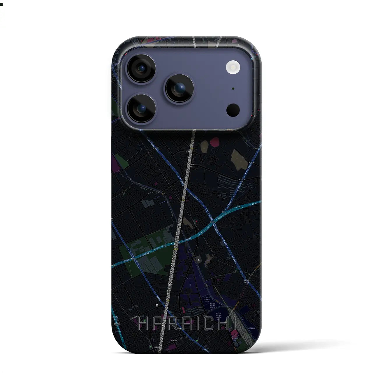 【原市（埼玉県）】地図柄iPhoneケース（バックカバータイプ）