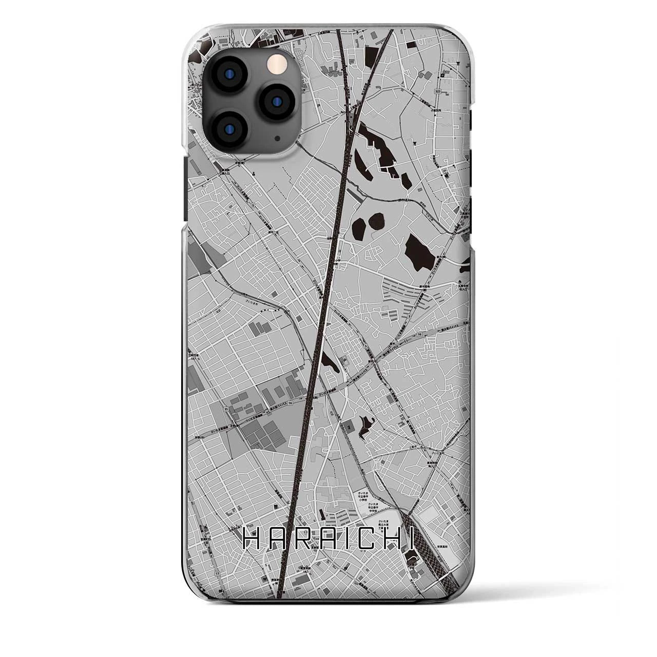 【原市（埼玉県）】地図柄iPhoneケース（クリアタイプ）