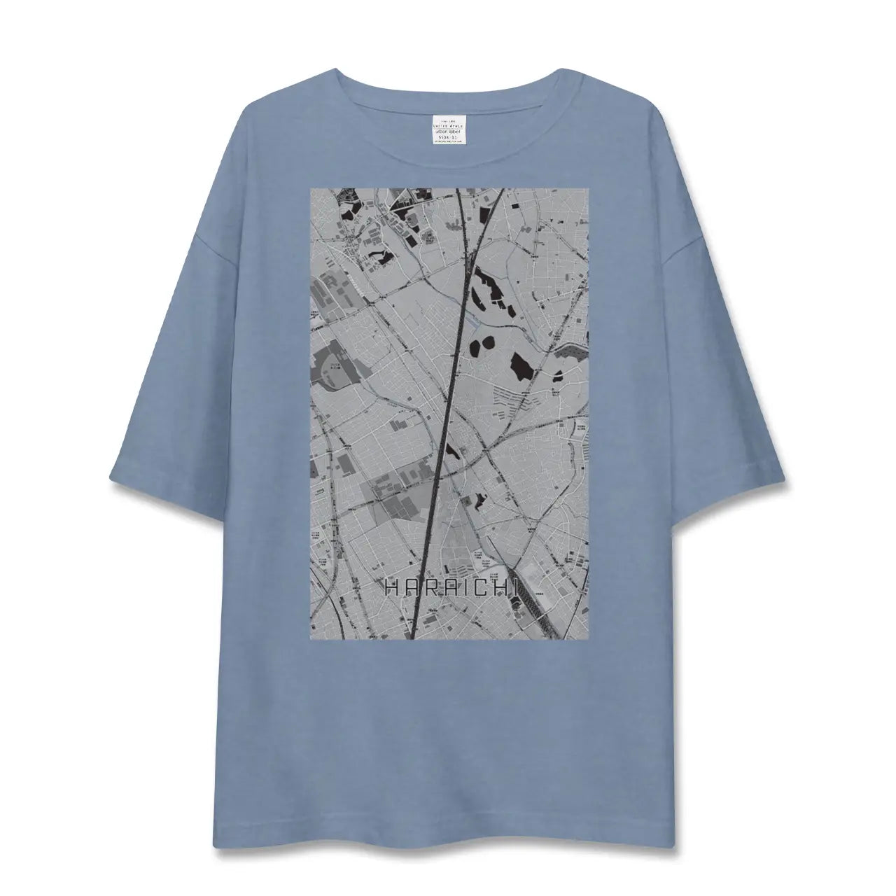 【原市（埼玉県）】地図柄ビッグシルエットTシャツ