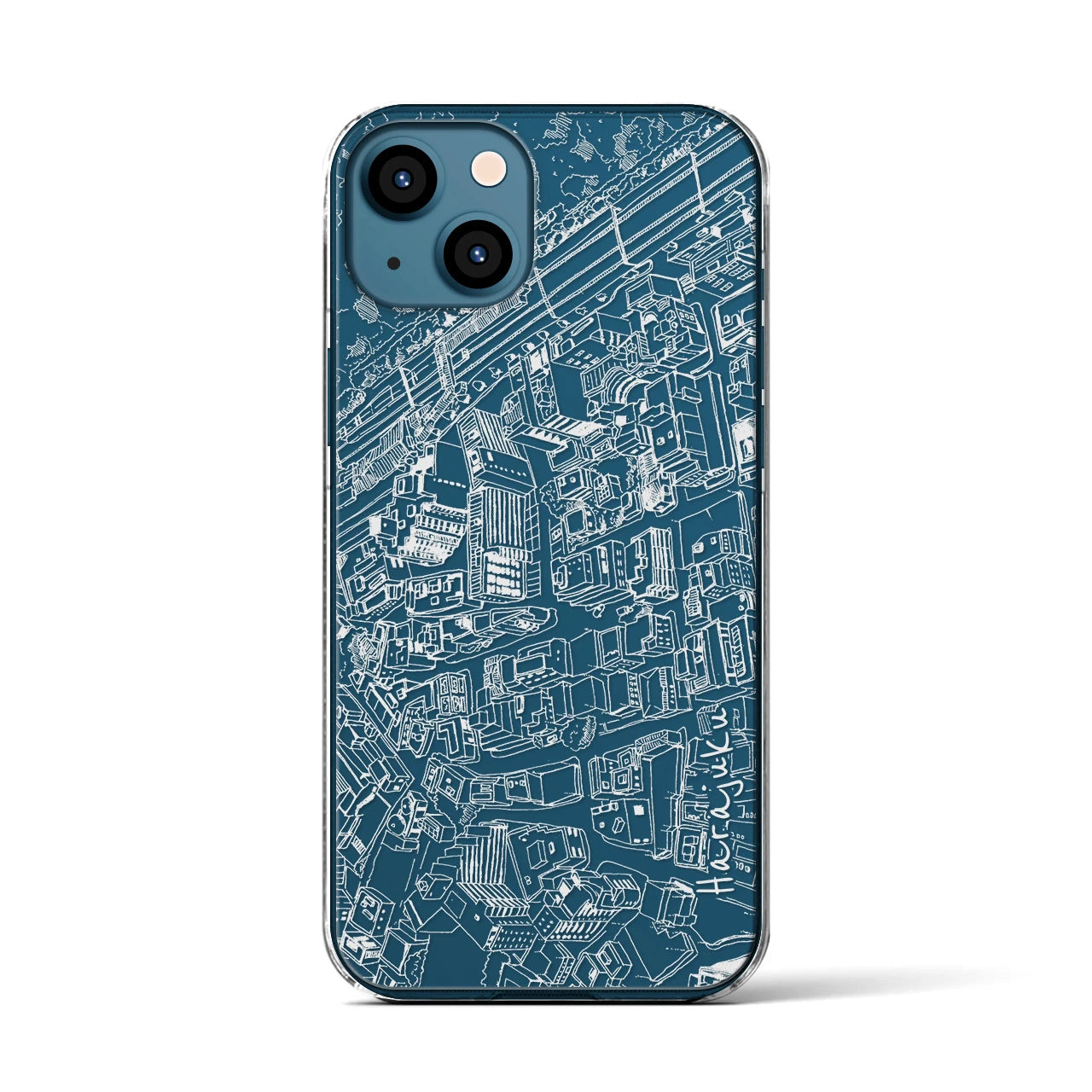 【原宿（フリーハンドランドスケープ）】フリーハンドランドスケープiPhoneケース（クリアタイプ）