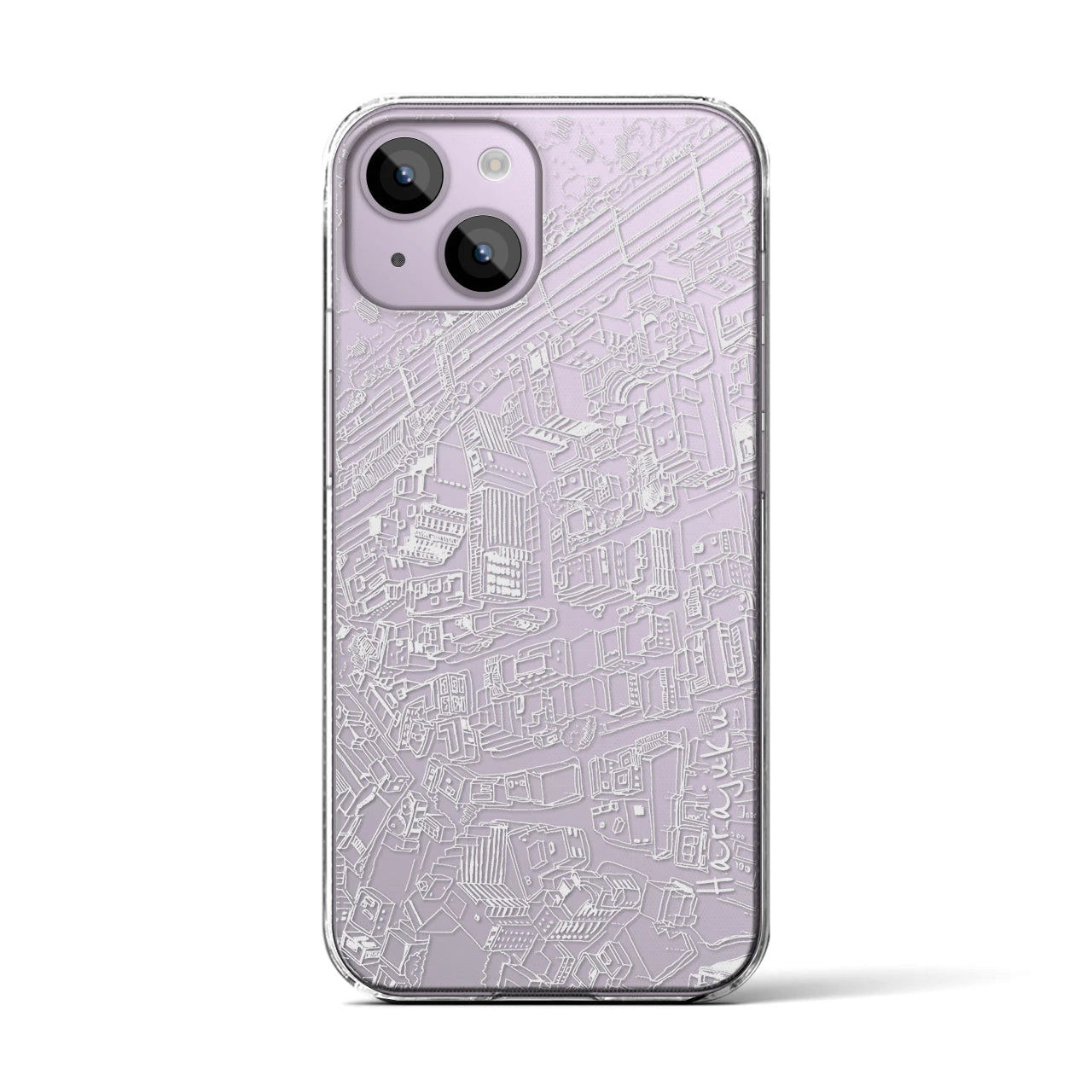 【原宿（フリーハンドランドスケープ）】フリーハンドランドスケープiPhoneケース（クリアタイプ）