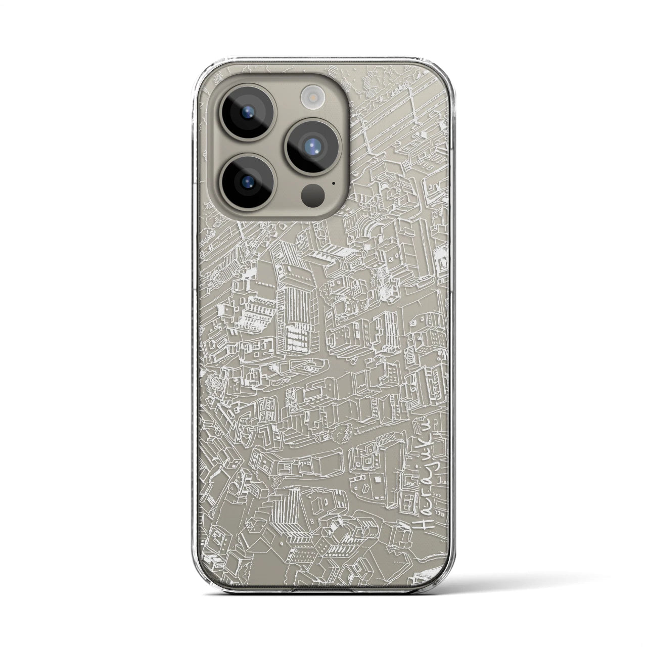 【原宿（フリーハンドランドスケープ）】フリーハンドランドスケープiPhoneケース（クリアタイプ）