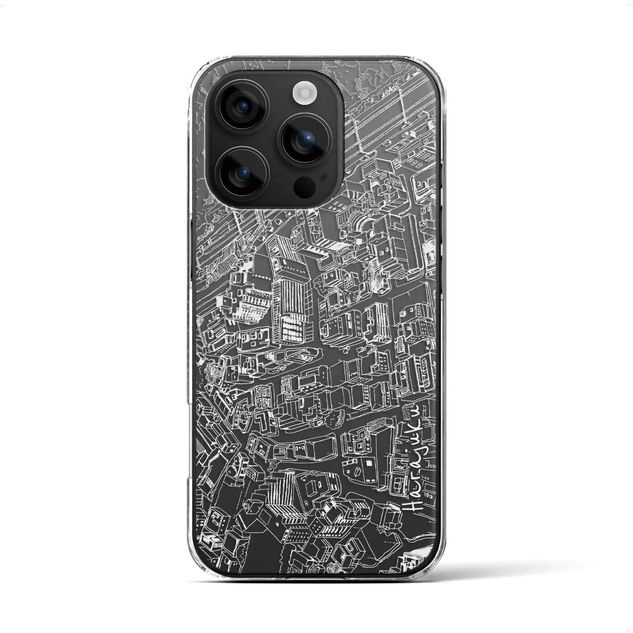 【原宿（フリーハンドランドスケープ）】フリーハンドランドスケープiPhoneケース（クリアタイプ）