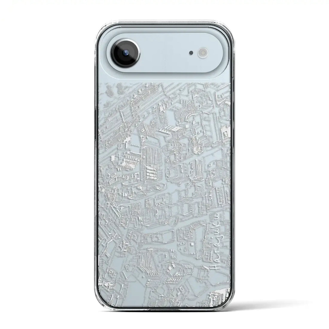 【原宿（フリーハンドランドスケープ）】フリーハンドランドスケープiPhoneケース（クリアタイプ）ホワイトレース・iPhone 17 Pro Max 用