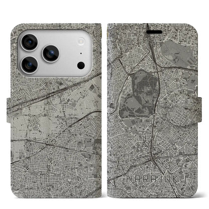 【原宿（東京都）】地図柄iPhoneケース（手帳タイプ）