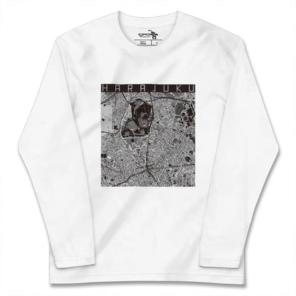 【原宿（東京都）】地図柄ロングスリーブTシャツ
