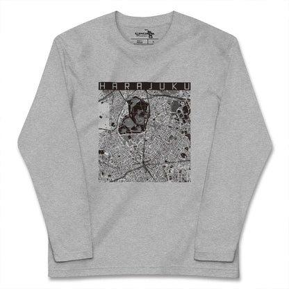 【原宿（東京都）】地図柄ロングスリーブTシャツ