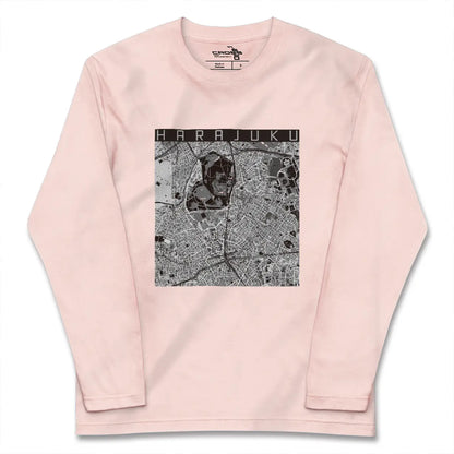 【原宿（東京都）】地図柄ロングスリーブTシャツ