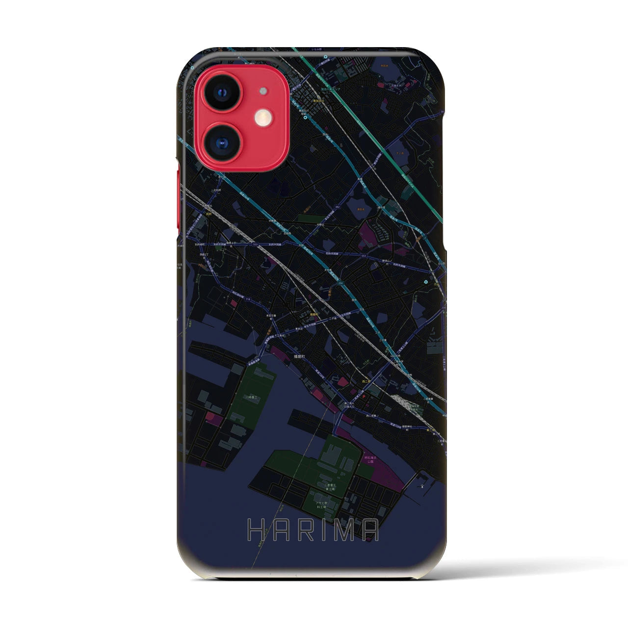 【播磨（兵庫県）】地図柄iPhoneケース（バックカバータイプ）