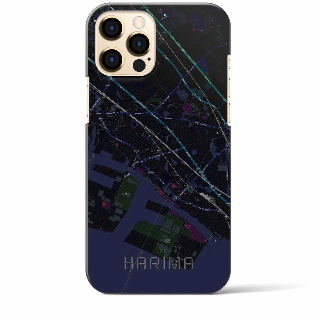 【播磨（兵庫県）】地図柄iPhoneケース（バックカバータイプ）