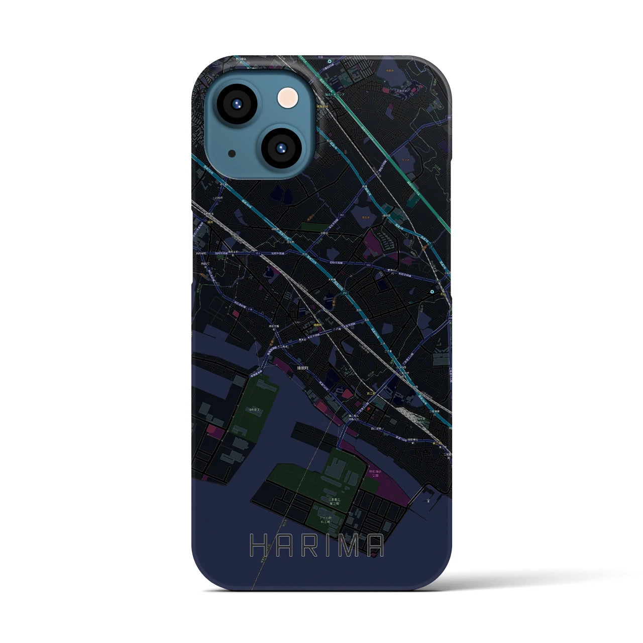 【播磨（兵庫県）】地図柄iPhoneケース（バックカバータイプ）