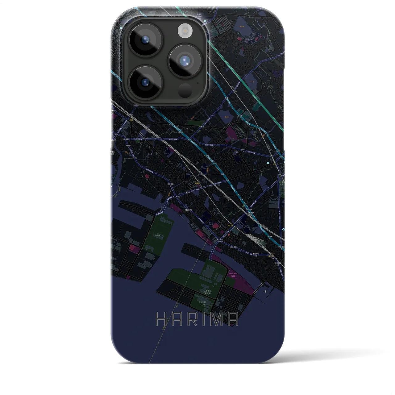 【播磨（兵庫県）】地図柄iPhoneケース（バックカバータイプ）