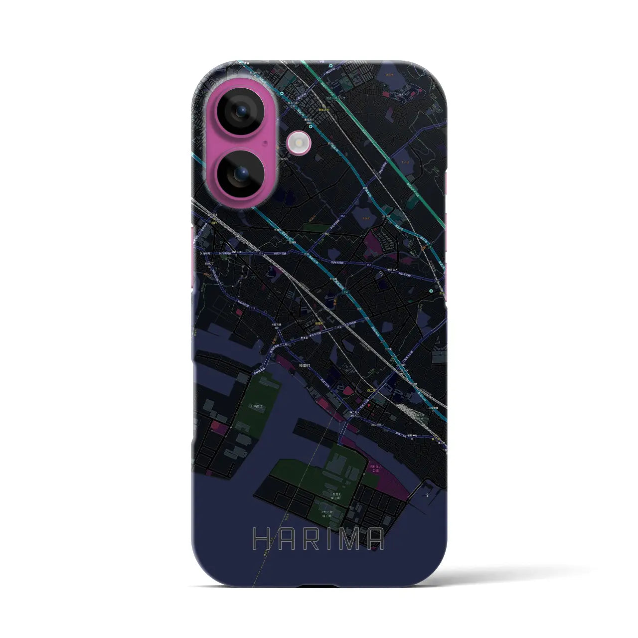 【播磨（兵庫県）】地図柄iPhoneケース（バックカバータイプ）