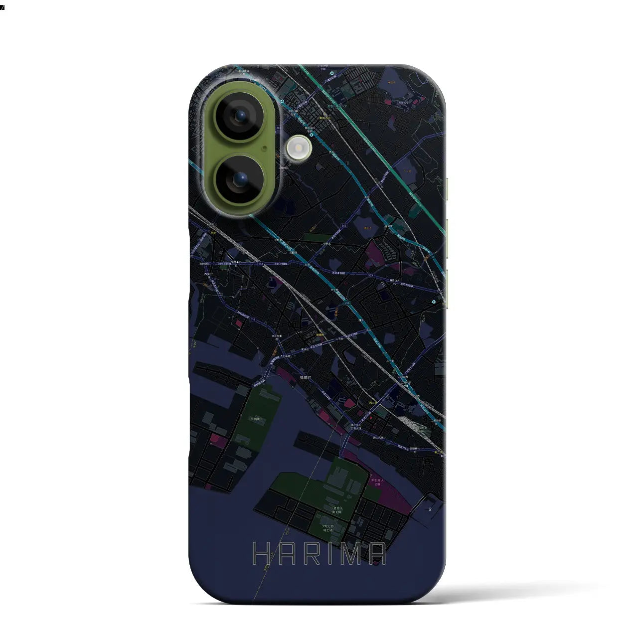 【播磨（兵庫県）】地図柄iPhoneケース（バックカバータイプ）