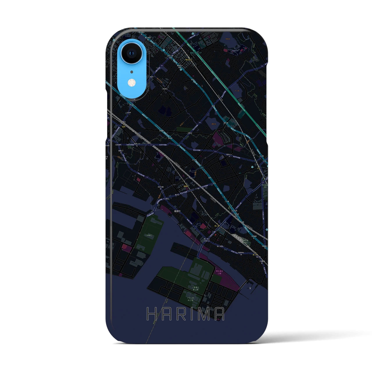 【播磨（兵庫県）】地図柄iPhoneケース（バックカバータイプ）
