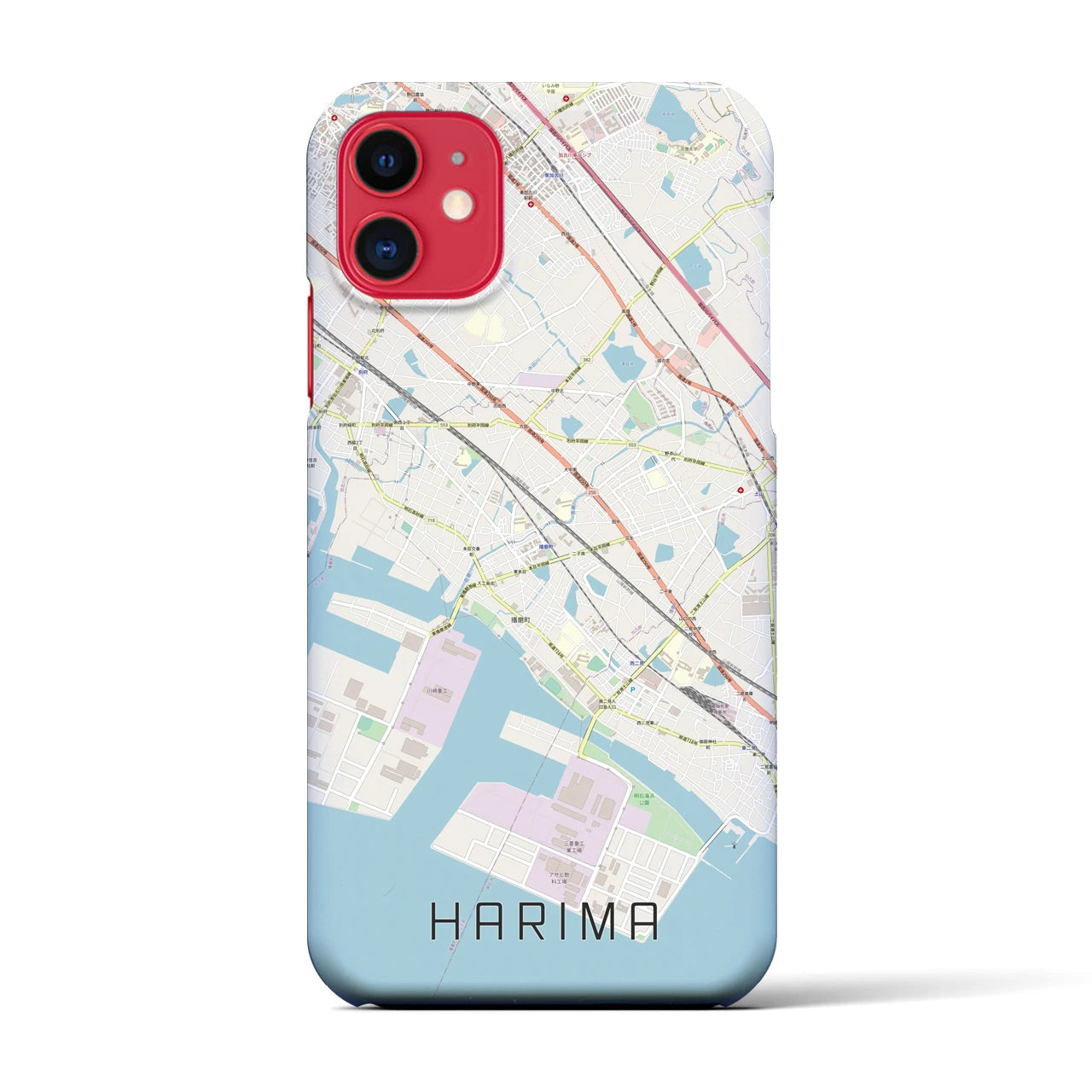 【播磨（兵庫県）】地図柄iPhoneケース（バックカバータイプ）