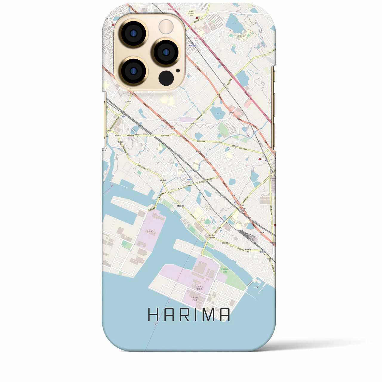 【播磨（兵庫県）】地図柄iPhoneケース（バックカバータイプ）