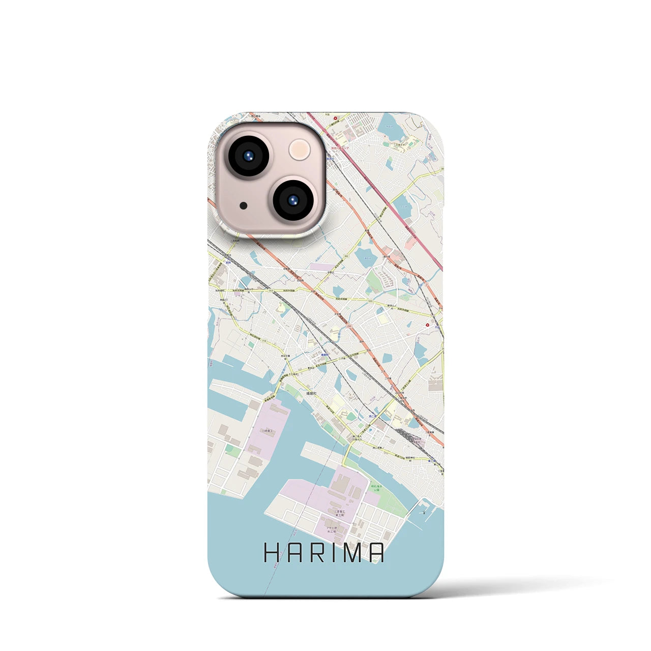 【播磨（兵庫県）】地図柄iPhoneケース（バックカバータイプ）