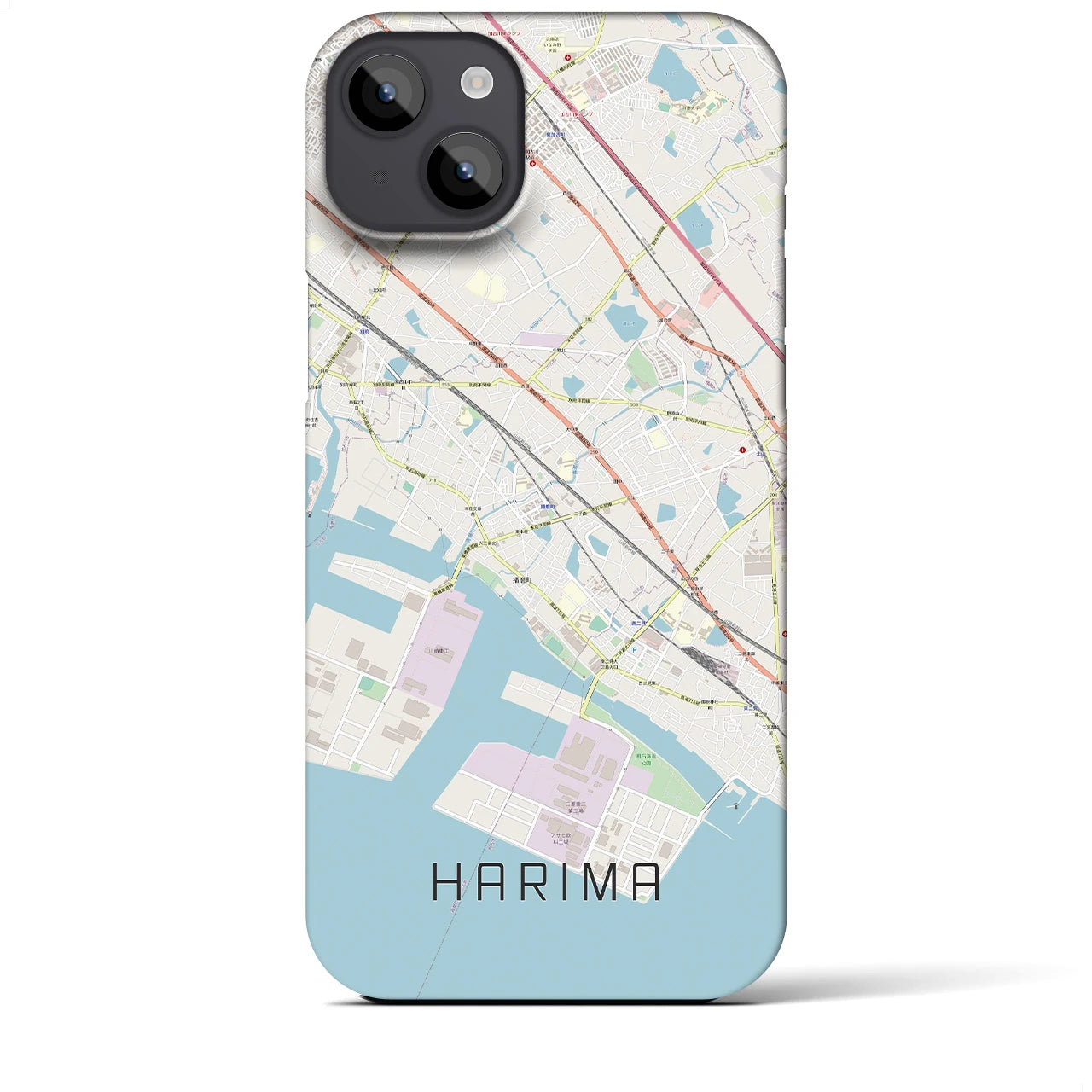 【播磨（兵庫県）】地図柄iPhoneケース（バックカバータイプ）