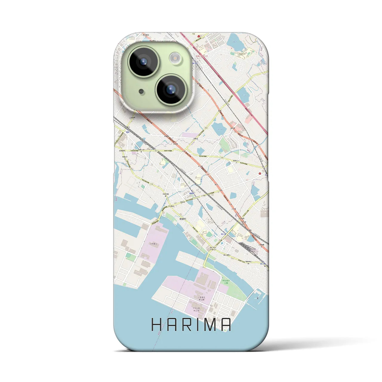 【播磨（兵庫県）】地図柄iPhoneケース（バックカバータイプ）