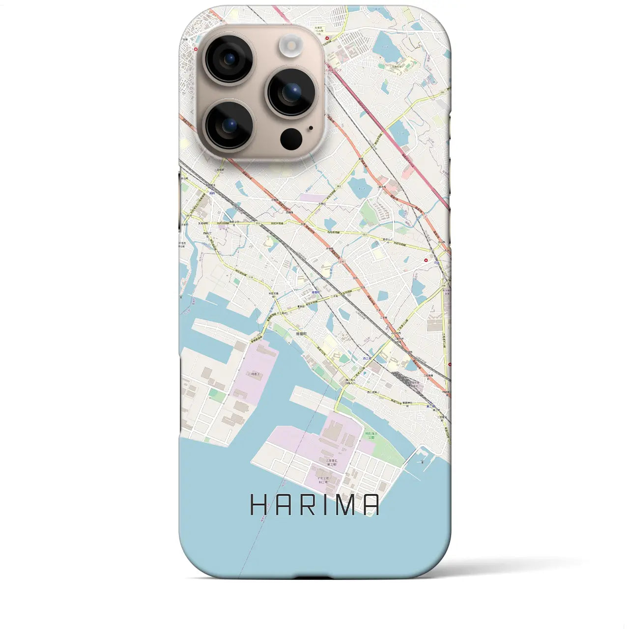 【播磨（兵庫県）】地図柄iPhoneケース（バックカバータイプ）