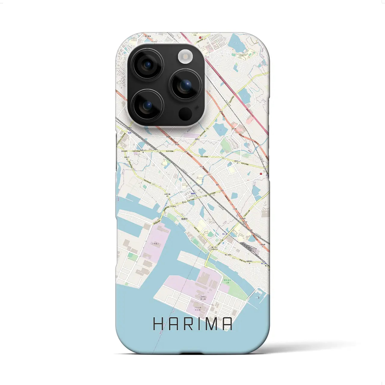 【播磨（兵庫県）】地図柄iPhoneケース（バックカバータイプ）