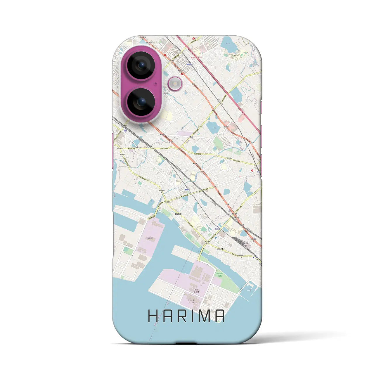 【播磨（兵庫県）】地図柄iPhoneケース（バックカバータイプ）