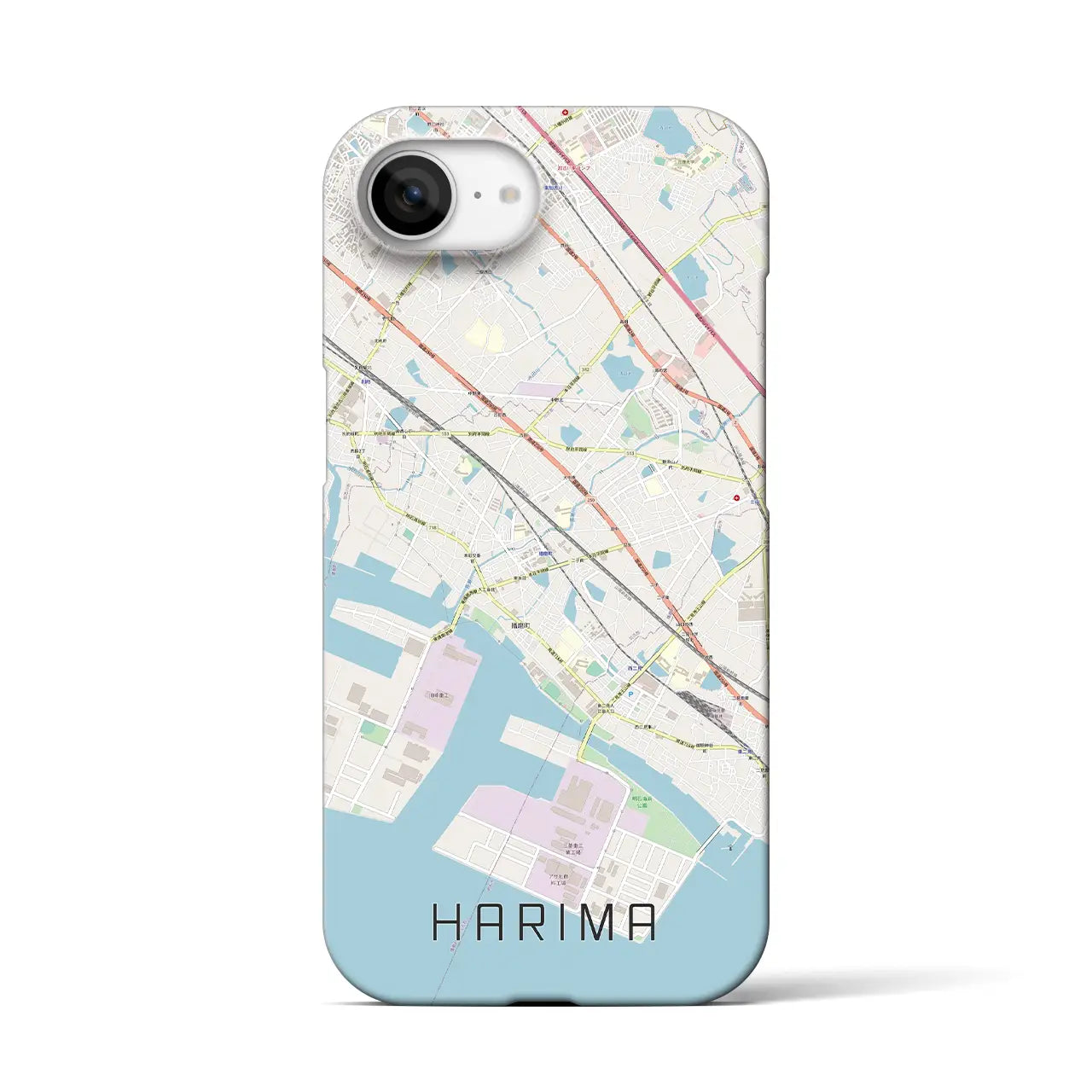 【播磨（兵庫県）】地図柄iPhoneケース（バックカバータイプ）