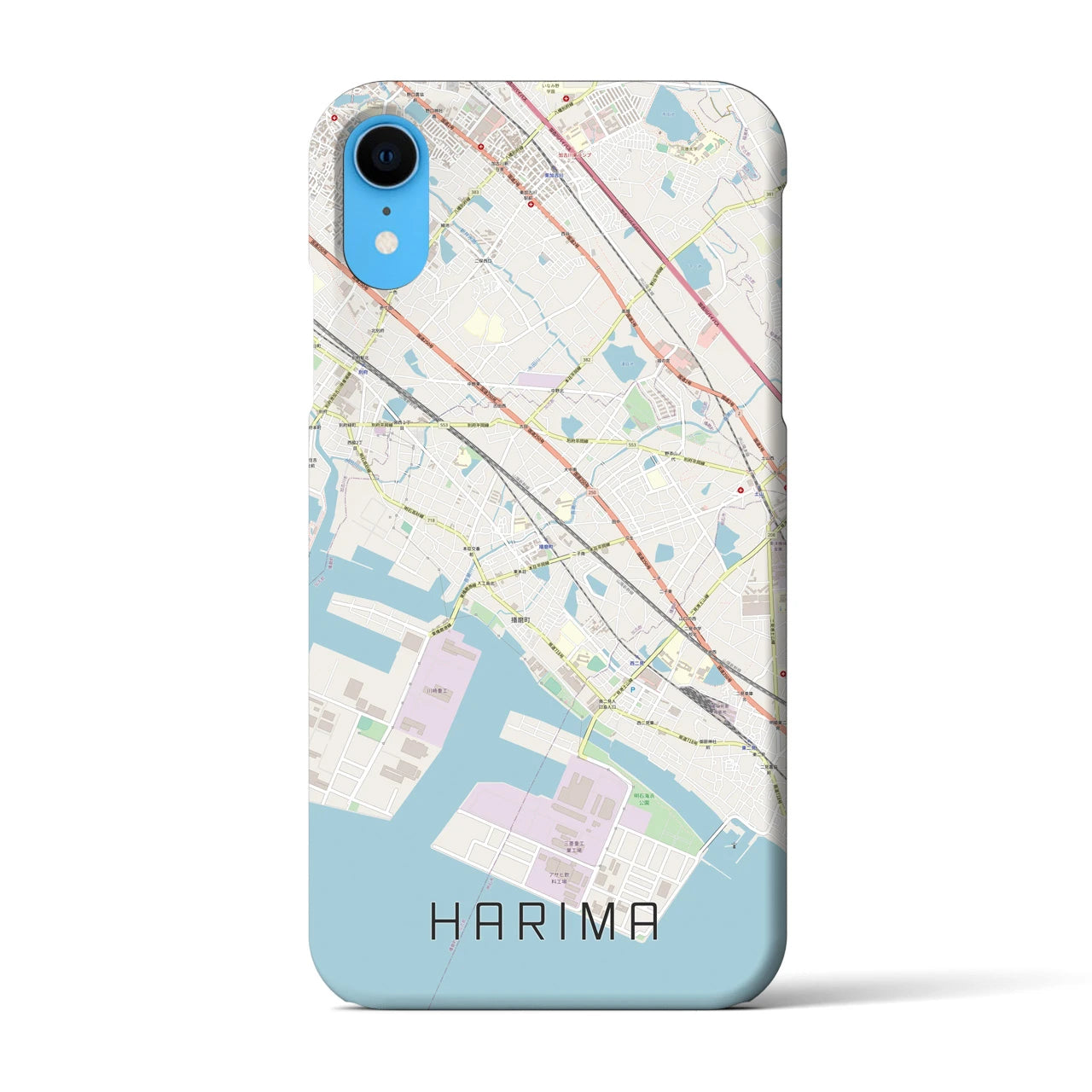 【播磨（兵庫県）】地図柄iPhoneケース（バックカバータイプ）