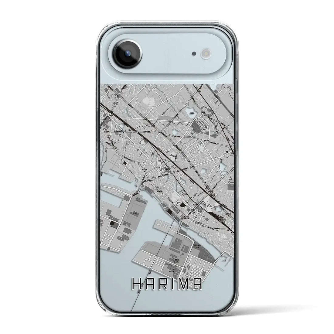 【播磨（兵庫県）】地図柄iPhoneケース（クリアタイプ）モノトーン・iPhone 17 Pro Max 用