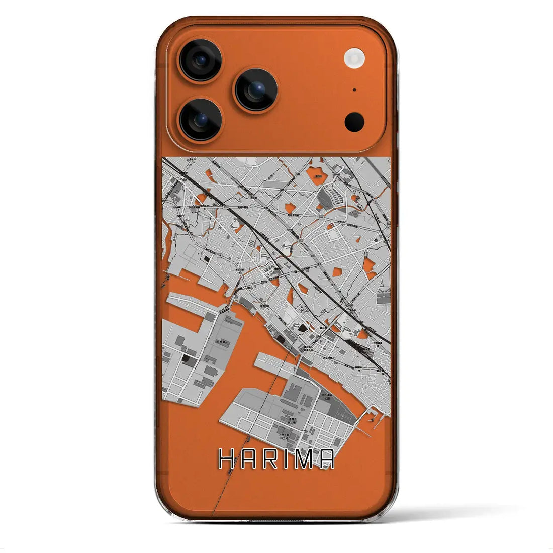 【播磨（兵庫県）】地図柄iPhoneケース（クリアタイプ）