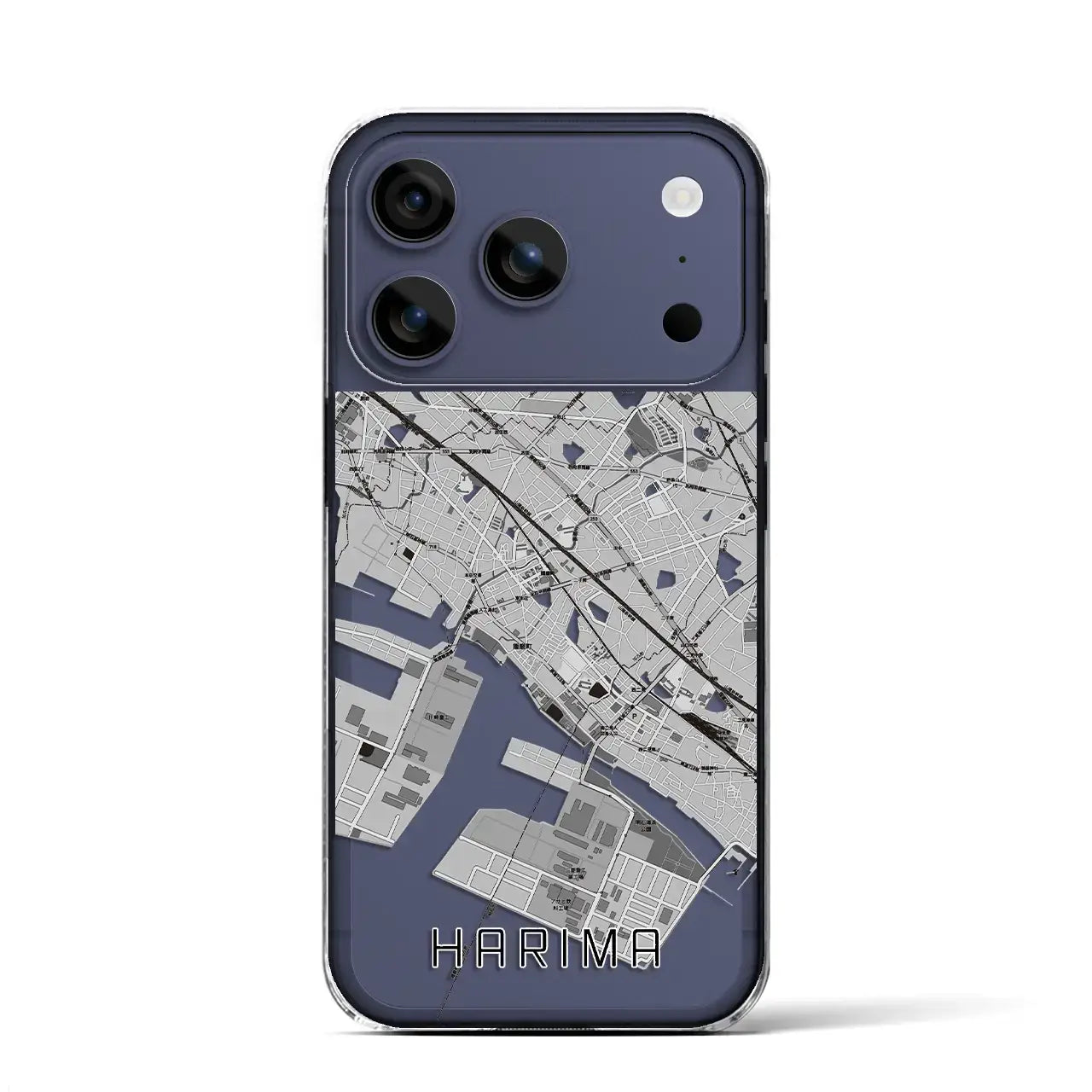 【播磨（兵庫県）】地図柄iPhoneケース（クリアタイプ）