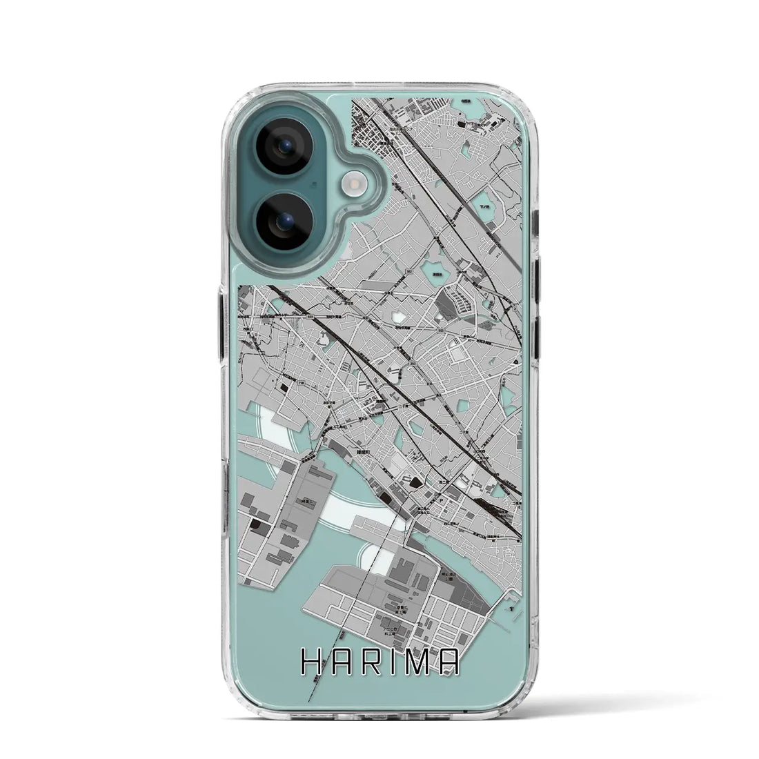 【播磨（兵庫県）】地図柄iPhoneケース（MagSafeタイプ）モノトーン・iPhone 16 Pro 用